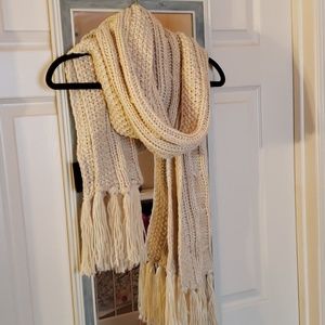 Chunky XL beige scarf
